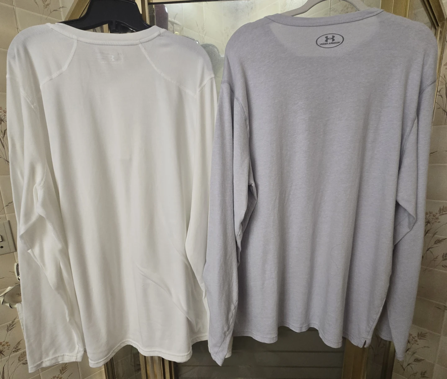 2 Under Armour Men's 2XL 3 button long sleeve Henleys. - photo 2