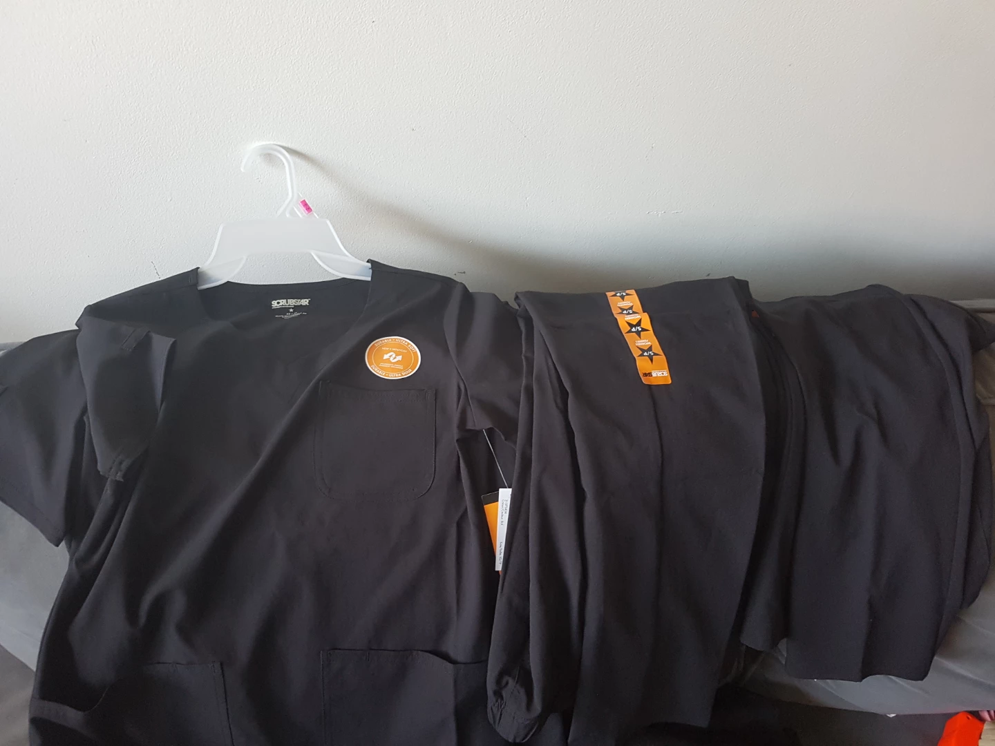 Black Scrub Tops & Pants Set - photo 2