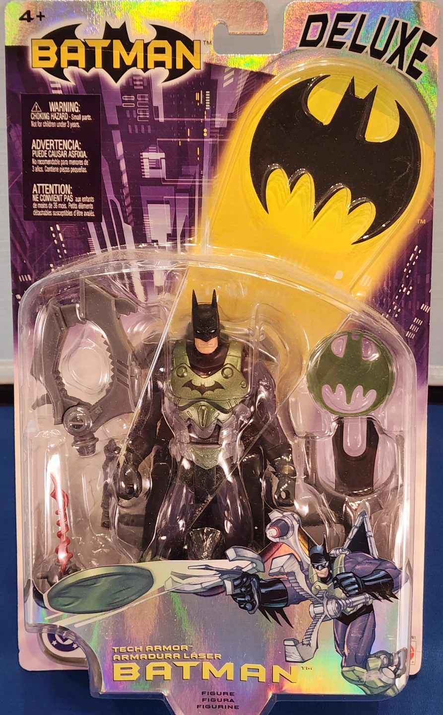 New! Batman Deluxe Tech Armored Laser Figure - photo 3