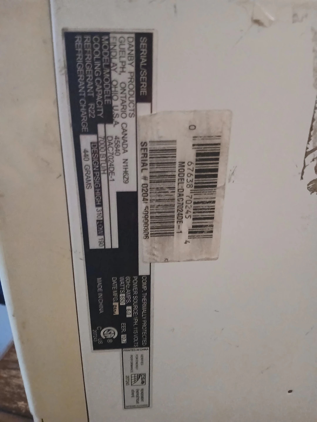 Danby Window Air Conditioner - photo 2