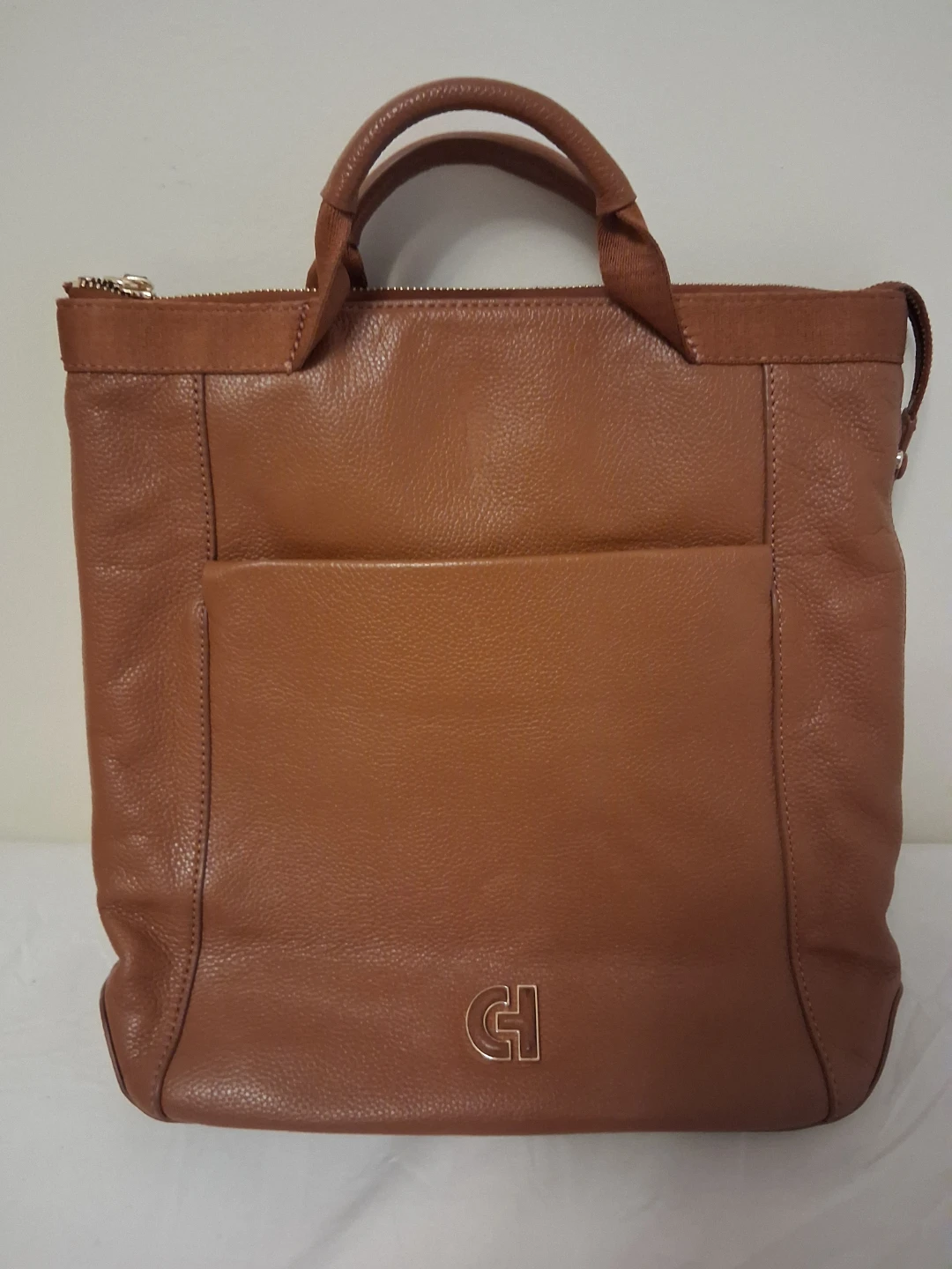 Cole Haan Brown Leather Backpack/Tote