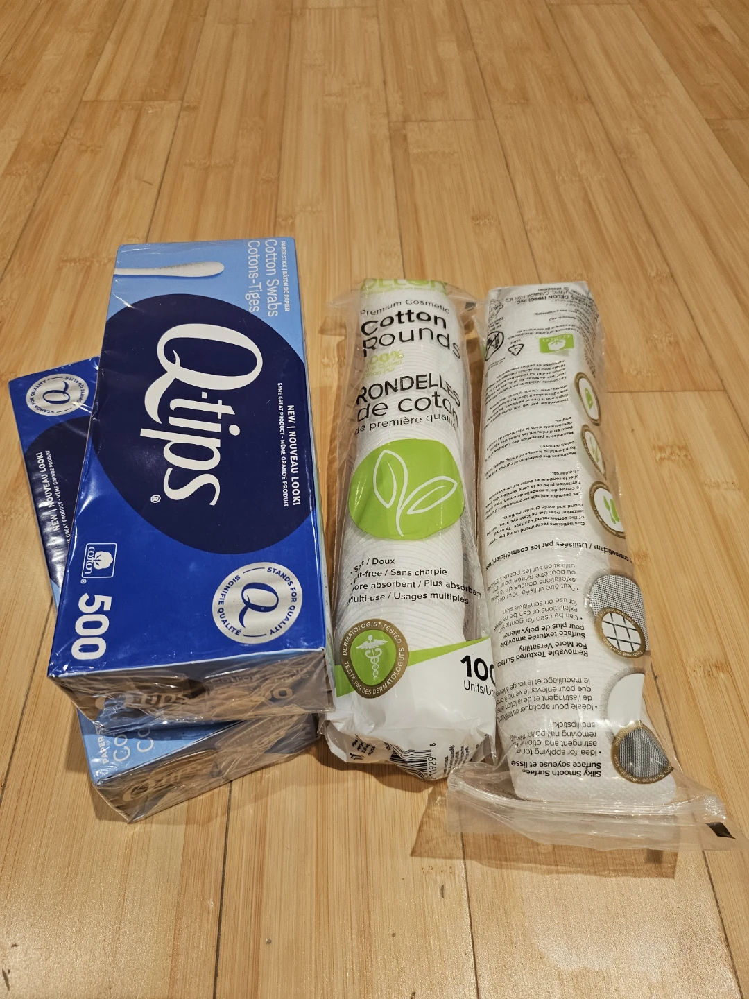 Qtips Cotton Swabs & Cotton Rounds Lot