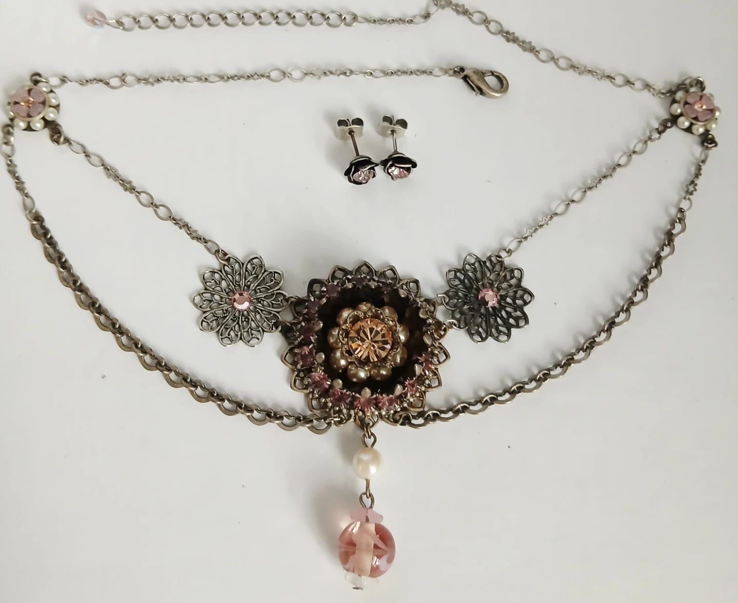 Vintage Necklace and Earring Set - photo 3