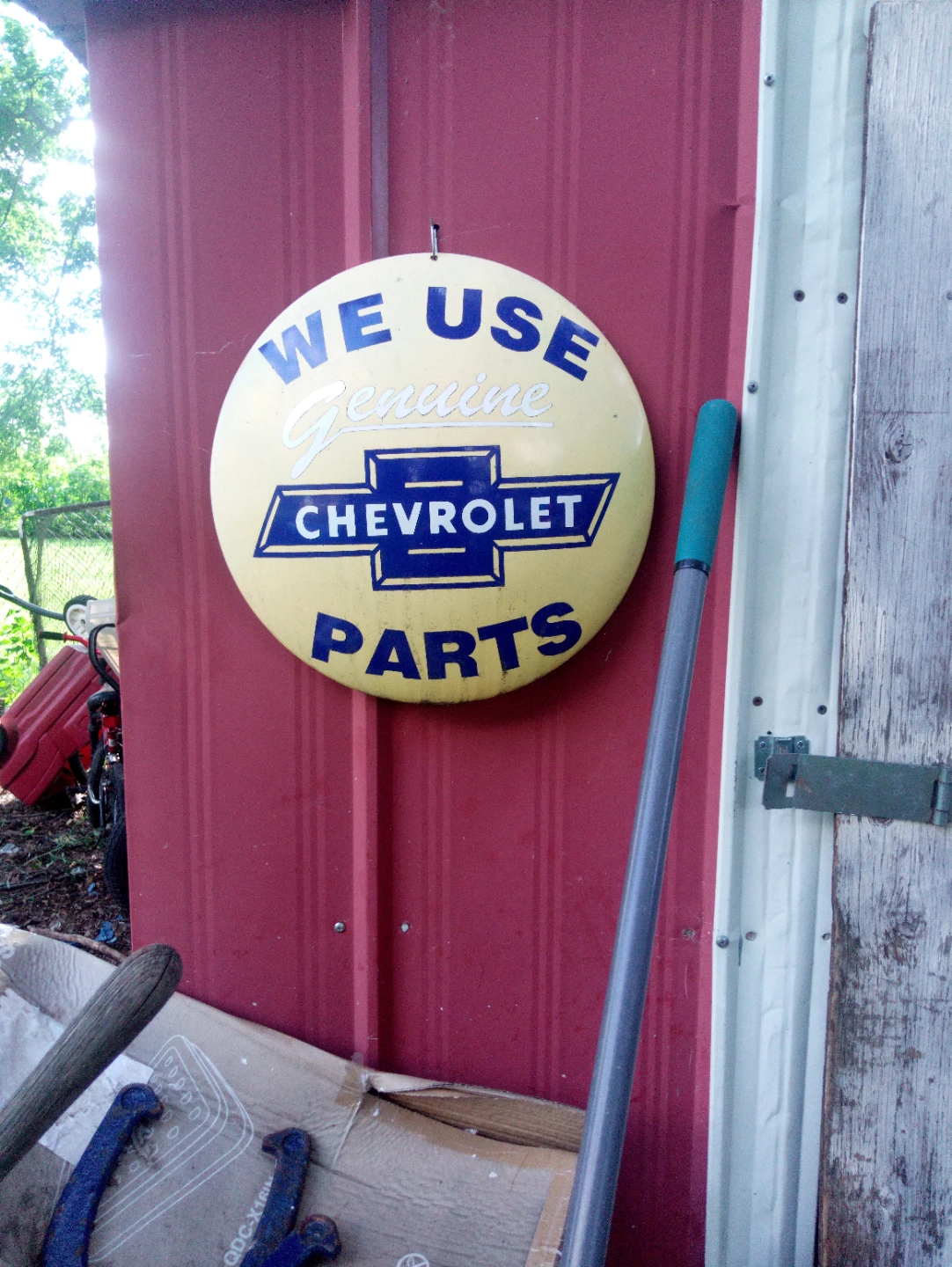 Vintage Chevrolet Genuine Parts Sign