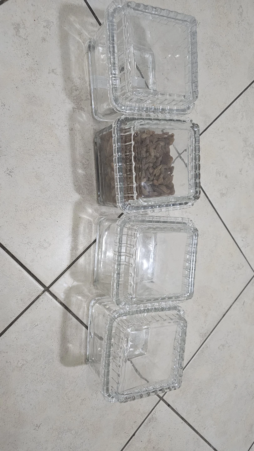 Set of 5 Glass containers with lids(dry fruit,nuts and spices r) - photo 4