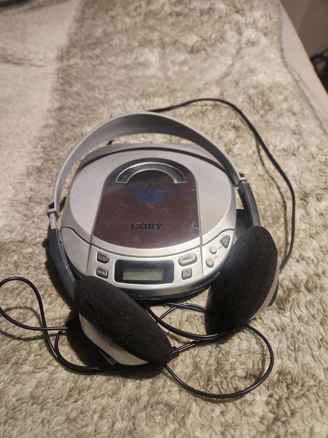 COBY Portable CD Player with Headphones