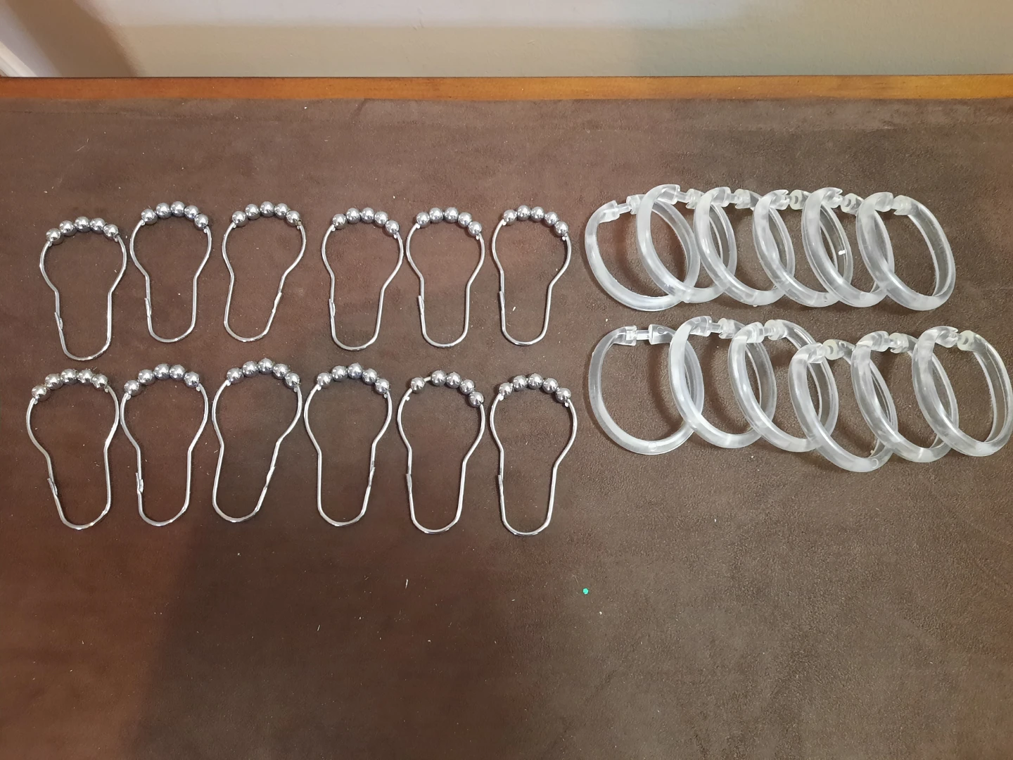 Shower curtain hooks