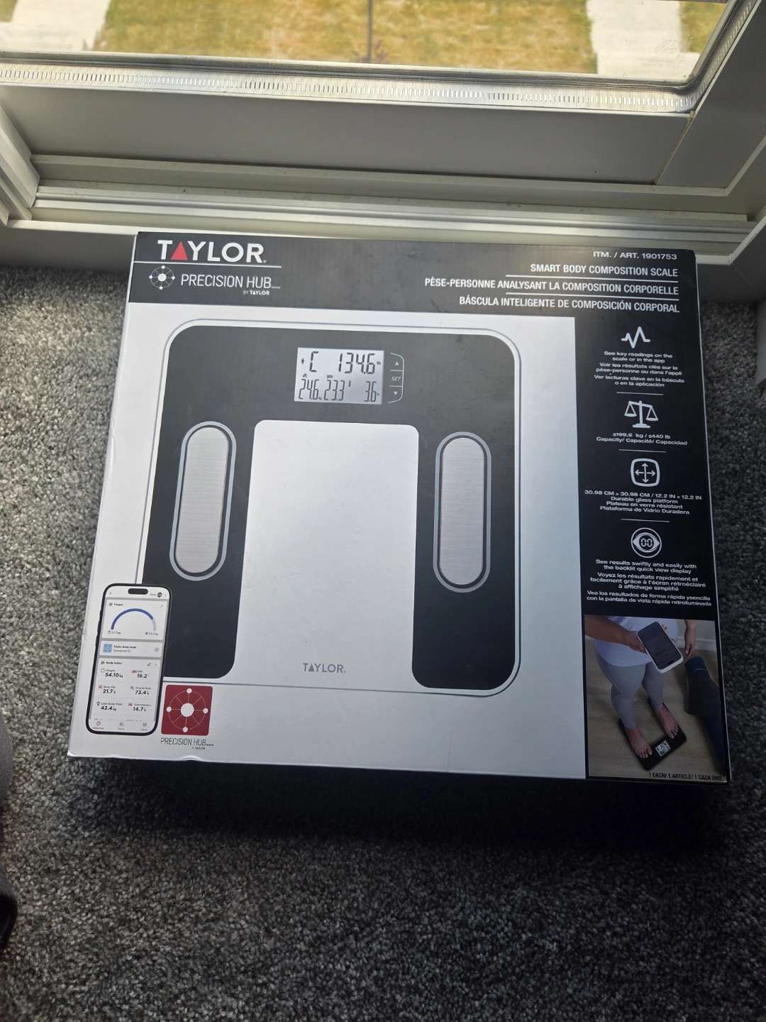 Taylor Precision Hub Smart Body Composition Scale