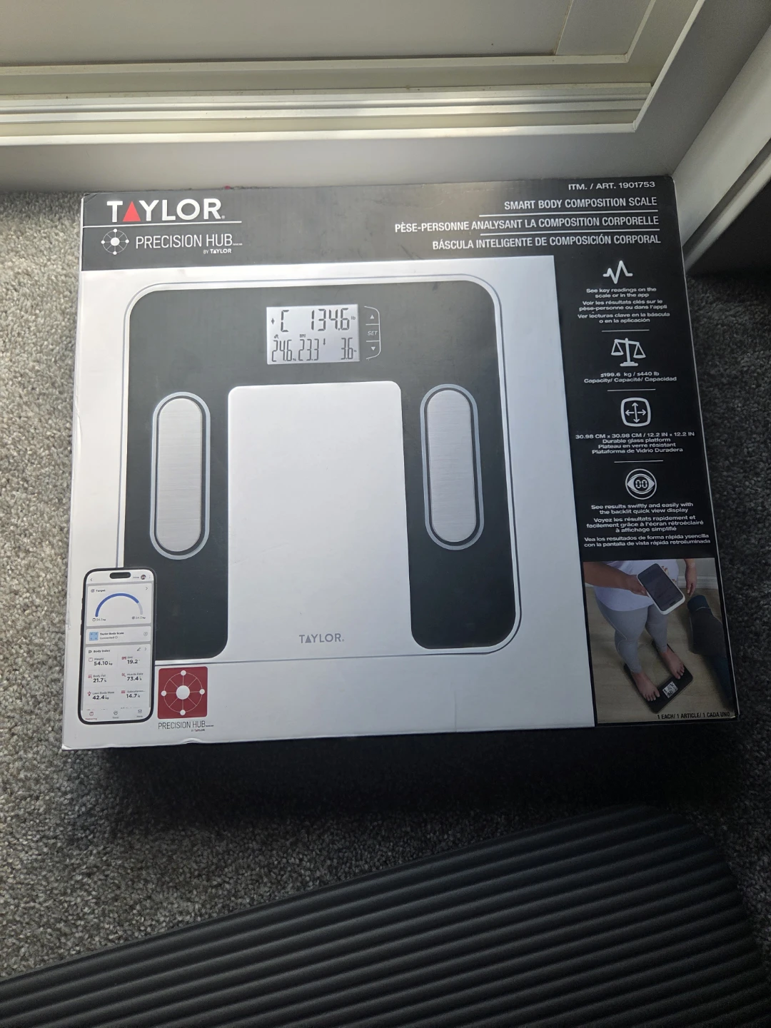 Taylor Precision Hub Smart Body Composition Scale - photo 2