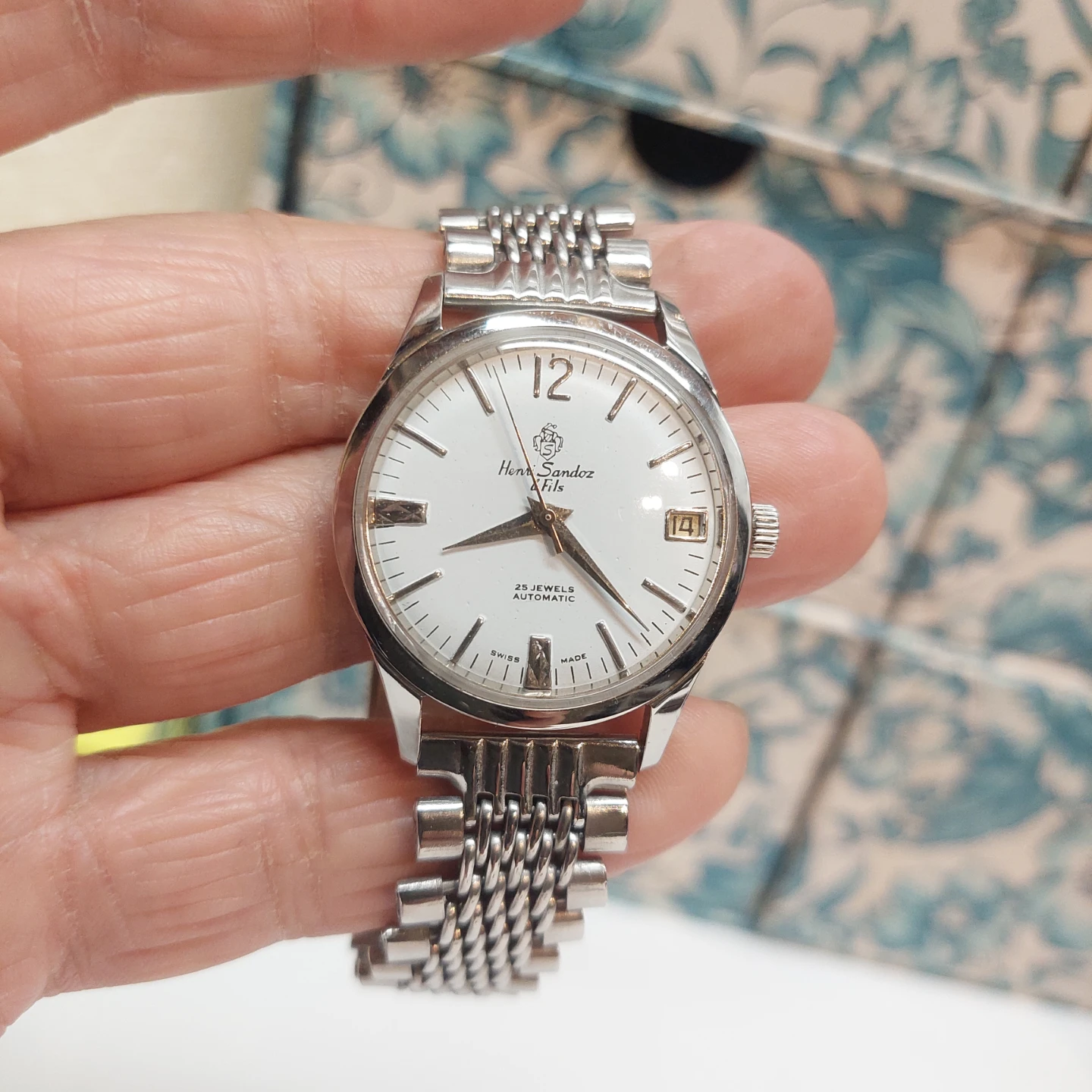 Vintage 1960s Sandoz automatic watch