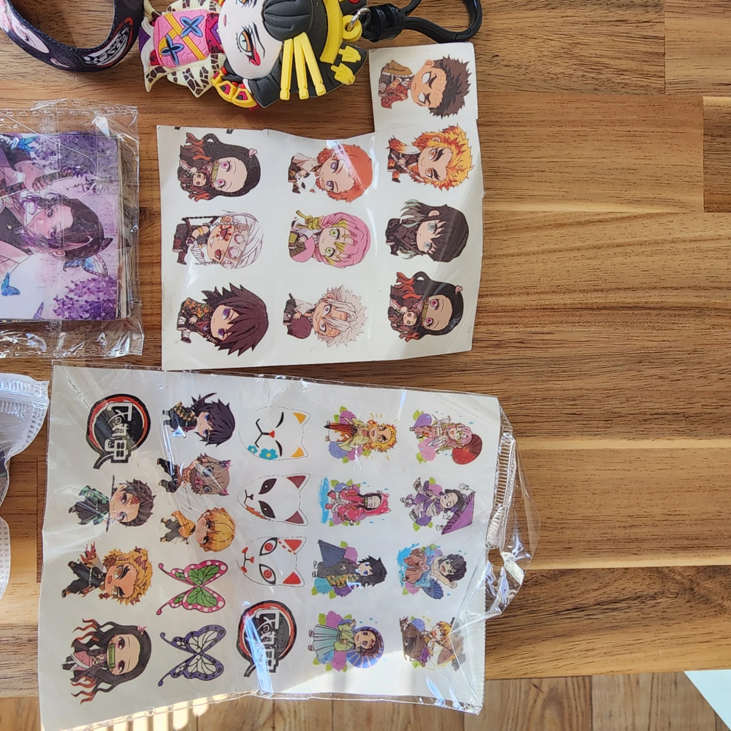 Demon Slayer Keychain Lanyard & Stickers Bundle - photo 5
