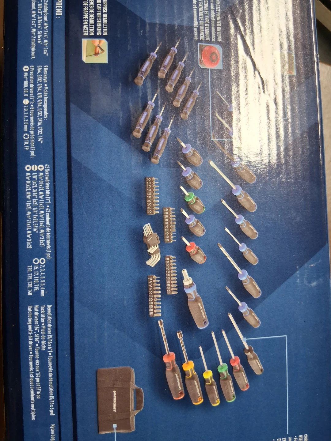 Mastercraft Screwdriver and Bit Set