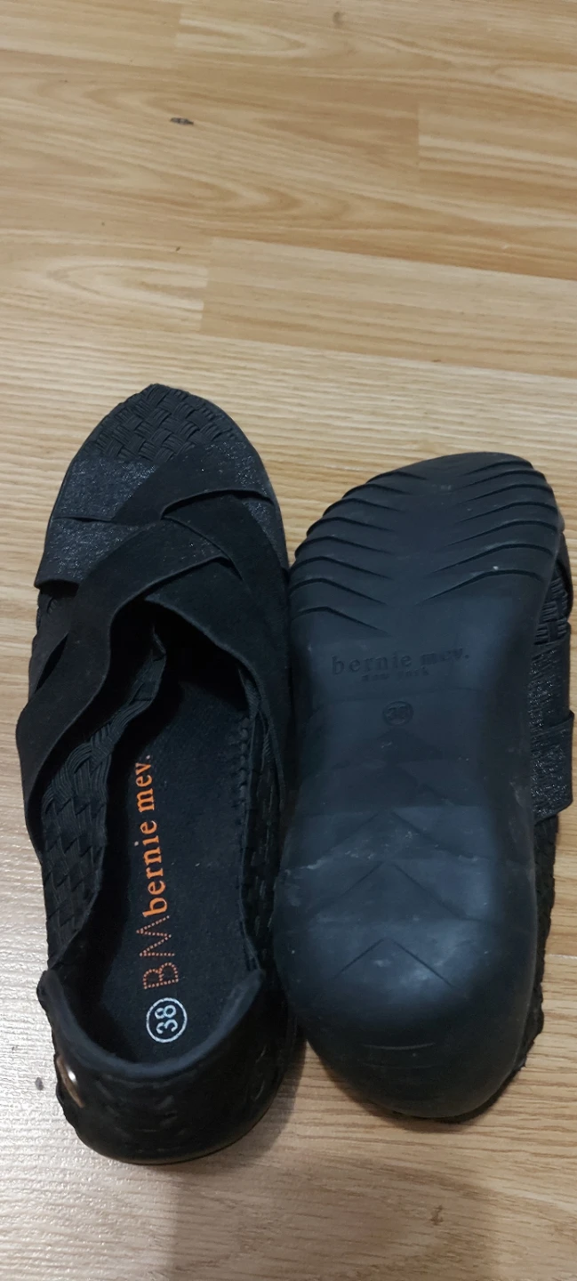 Bernie Mev. Black Woven Flats Size 38 - photo 4