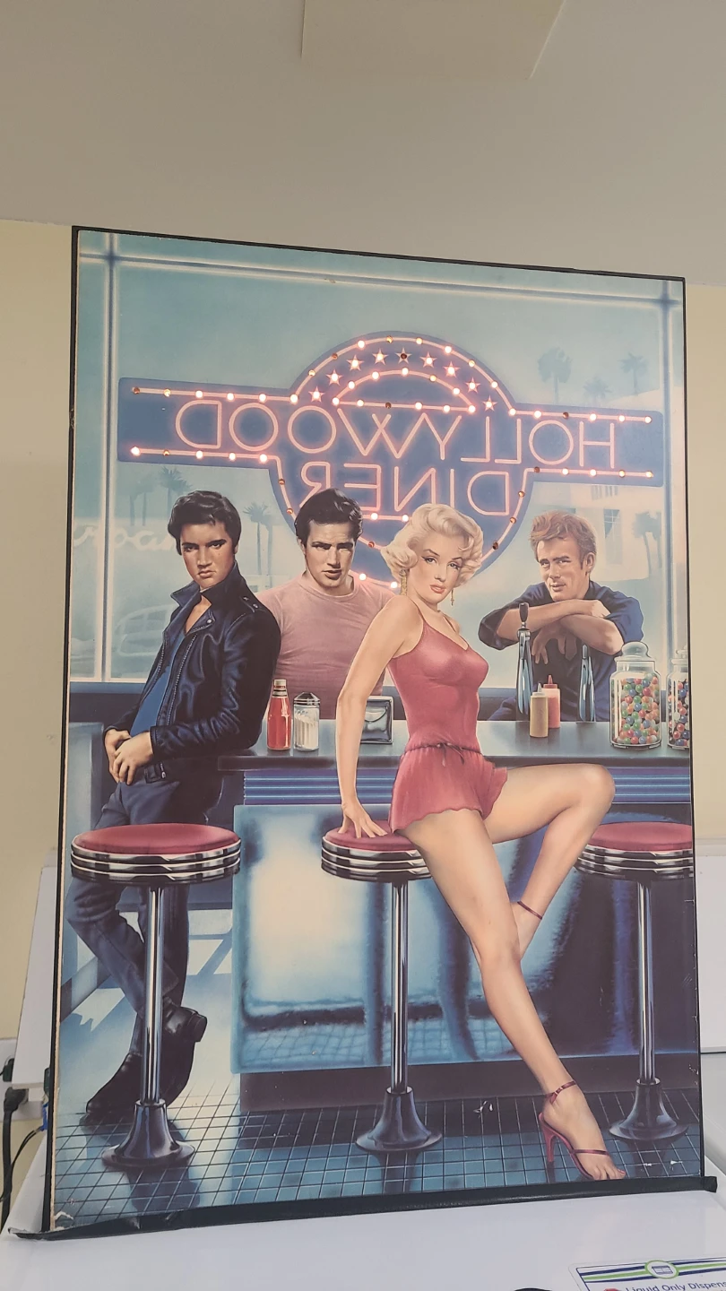 Vintage Hollywood Diner Light-Up Frame - photo 5