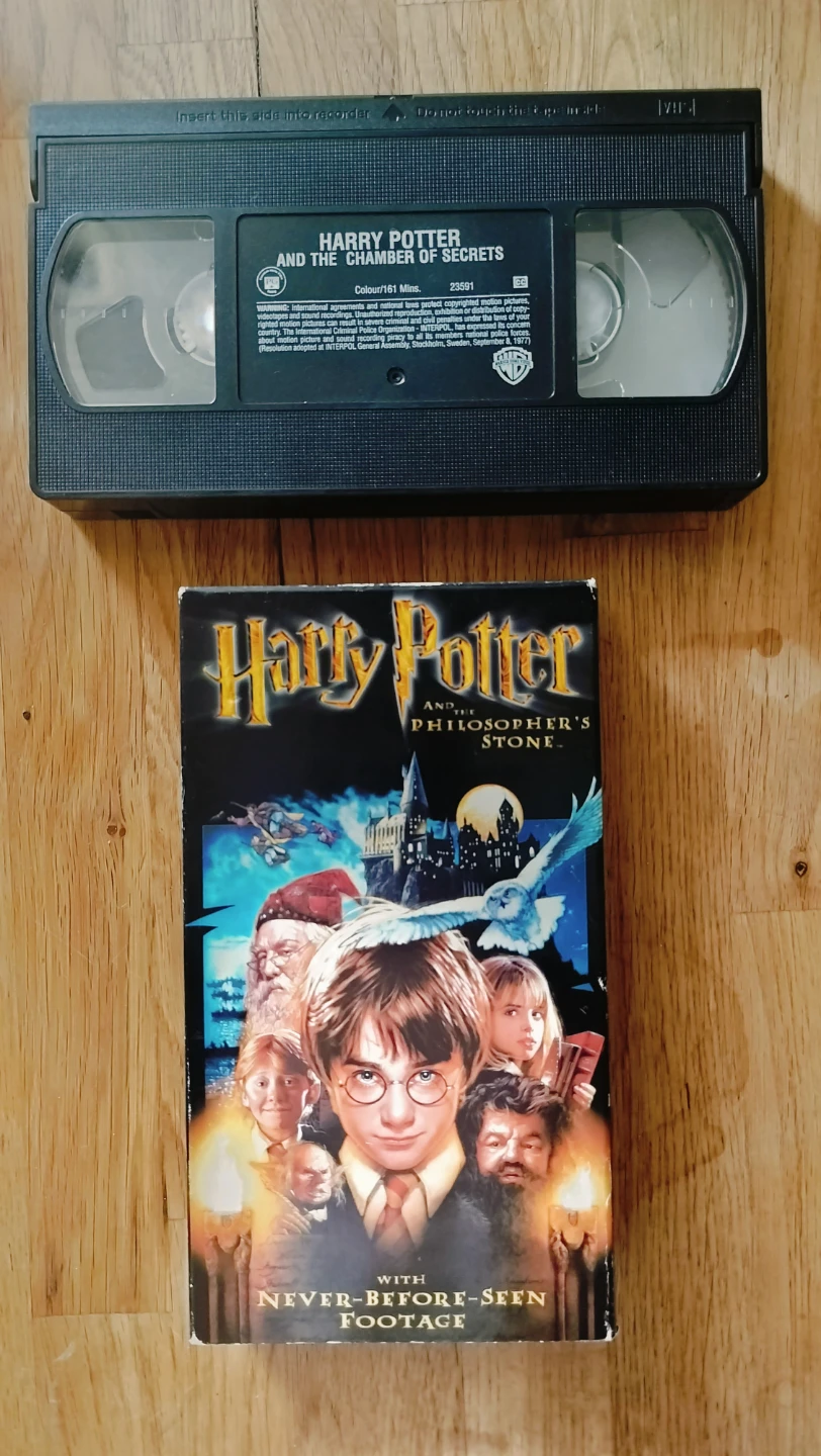 Harry Potter Philosopher's Stone and Chamber of Secrets VHS