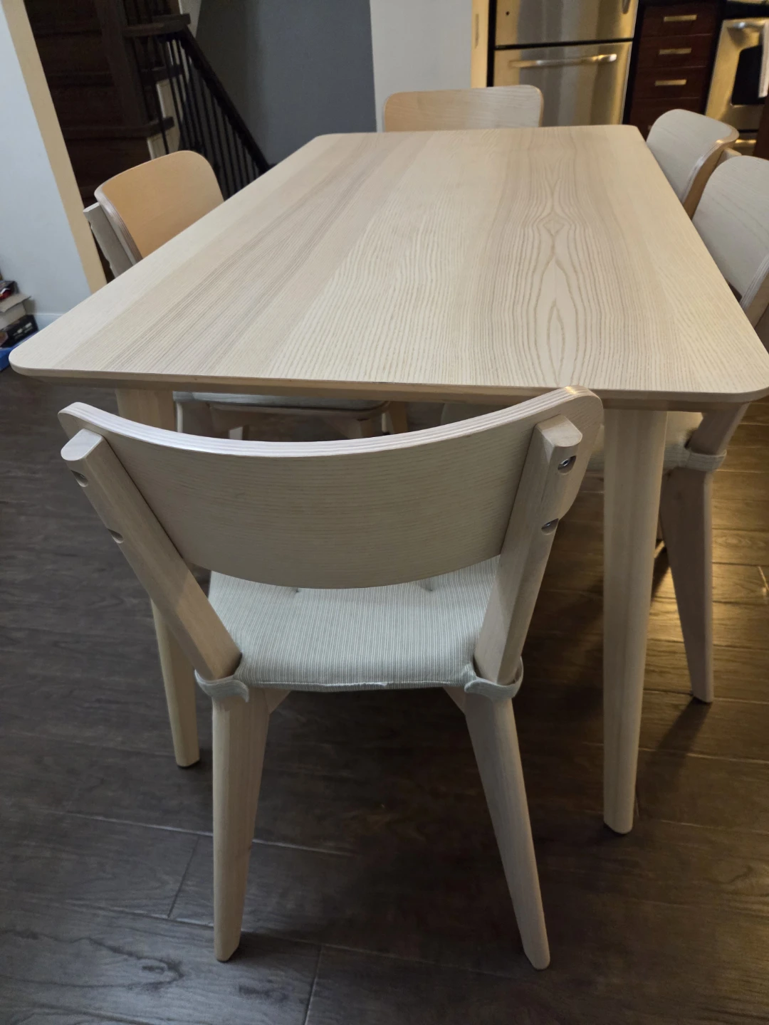 IKEA Wooden Dining Table and Chairs Set - photo 4