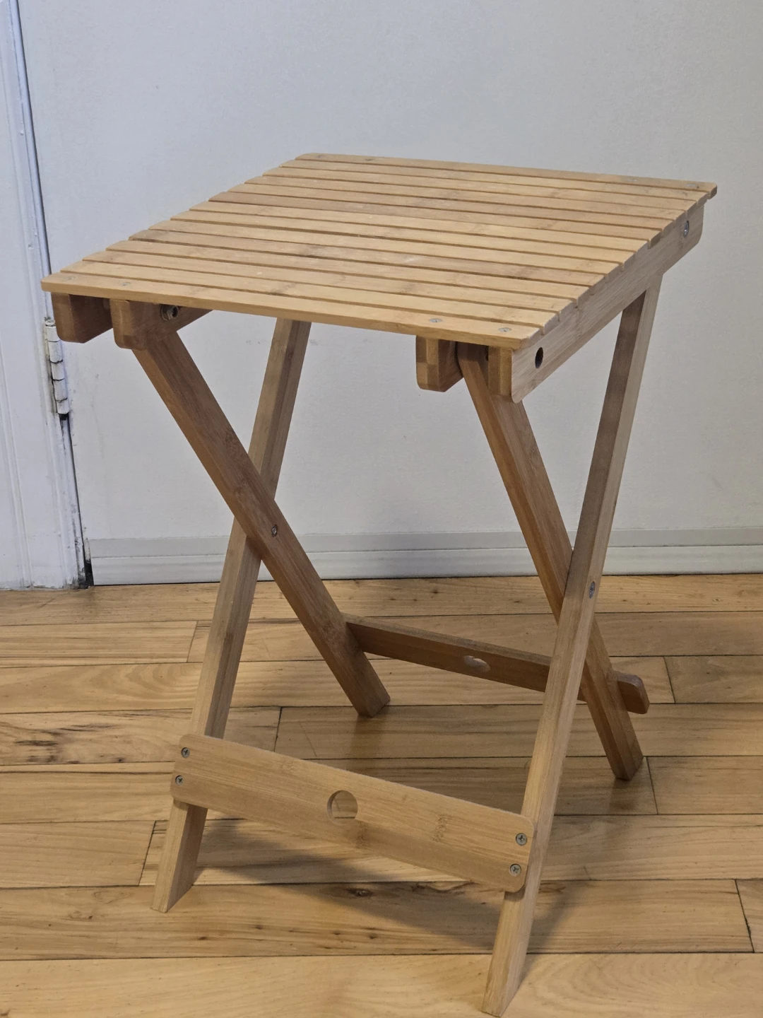 Bamboo Folding Side Table - photo 2