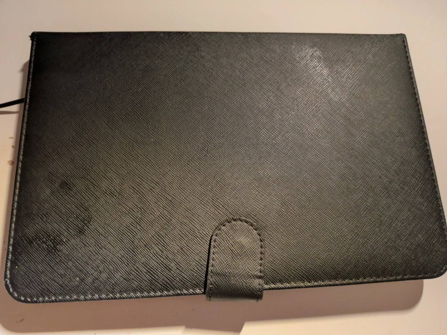 Black Faux Leather Tablet Case with Keyboard