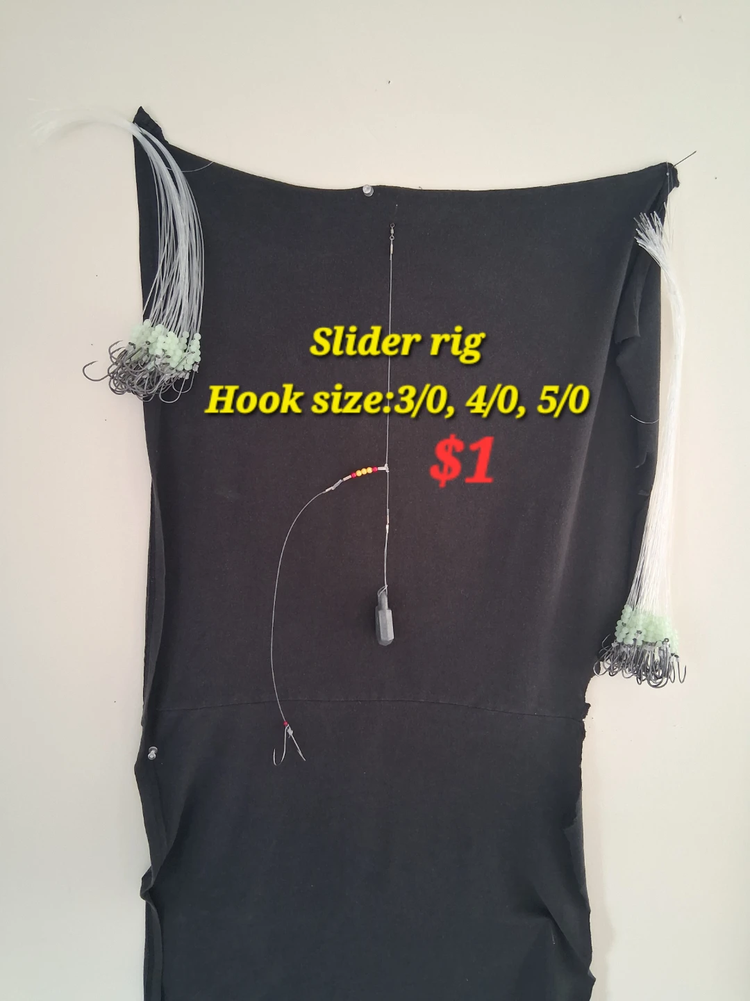 10 Slider Rigs + 24 Slide Hooks Fishing Set - photo 2