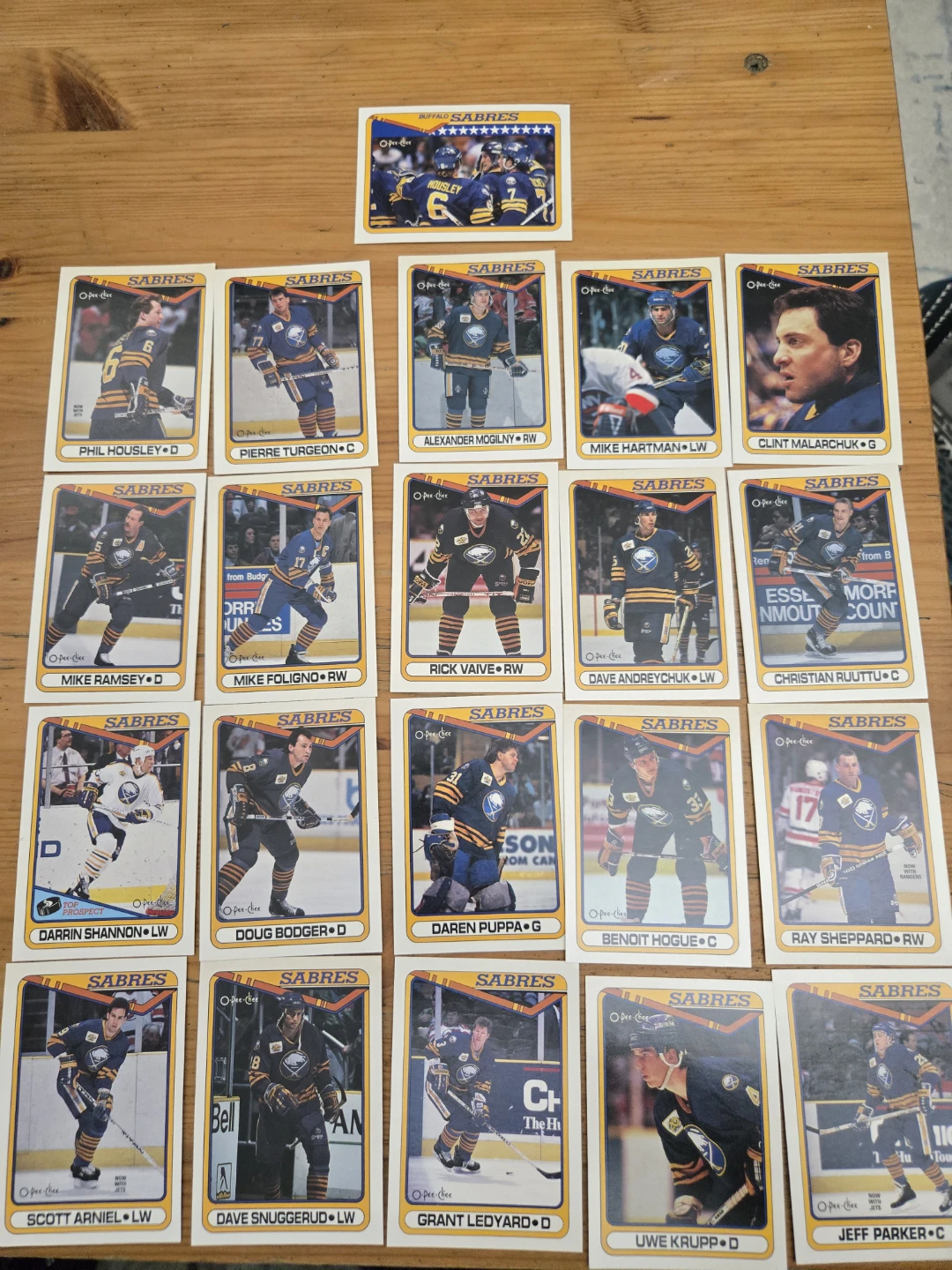 Sabres Hockey Cards
