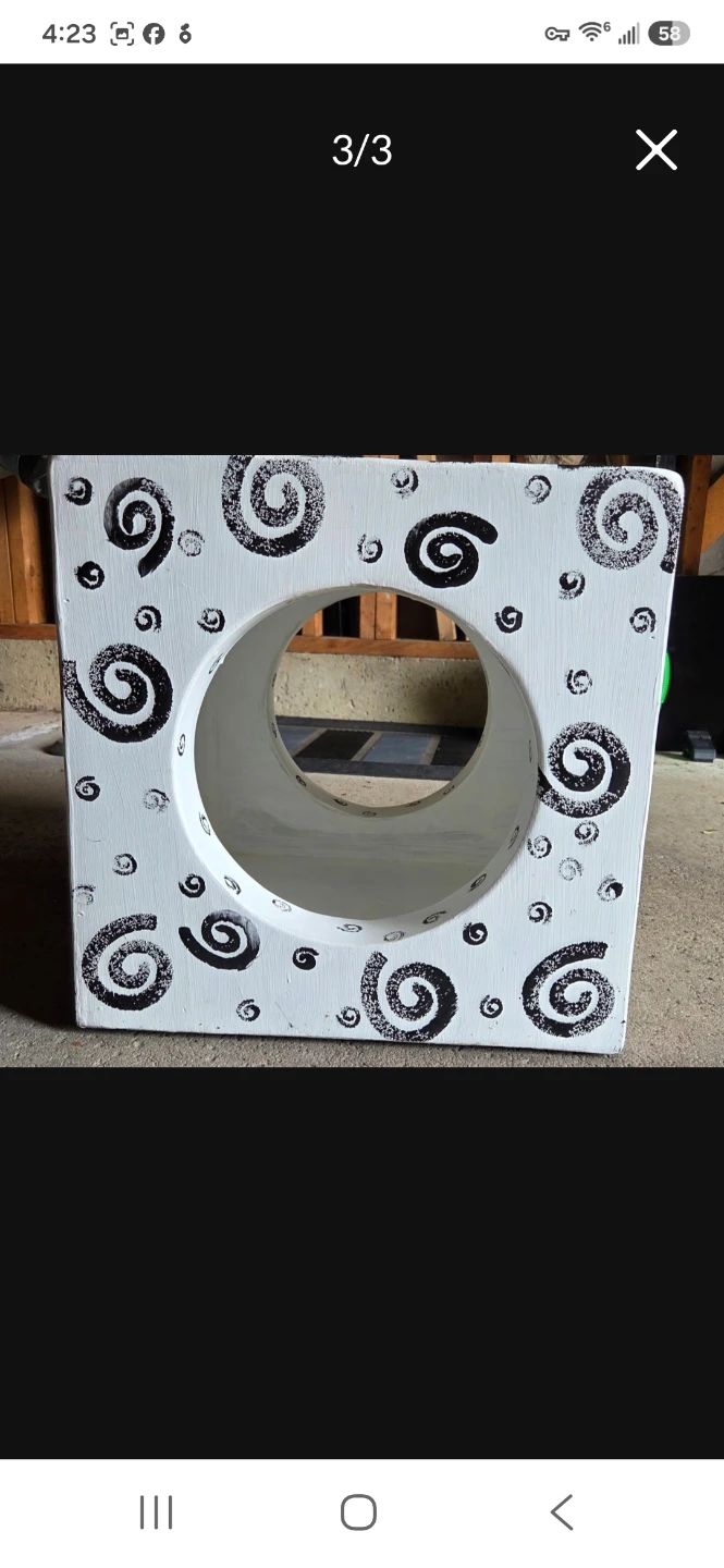 Wooden Cat Hut one of a kind