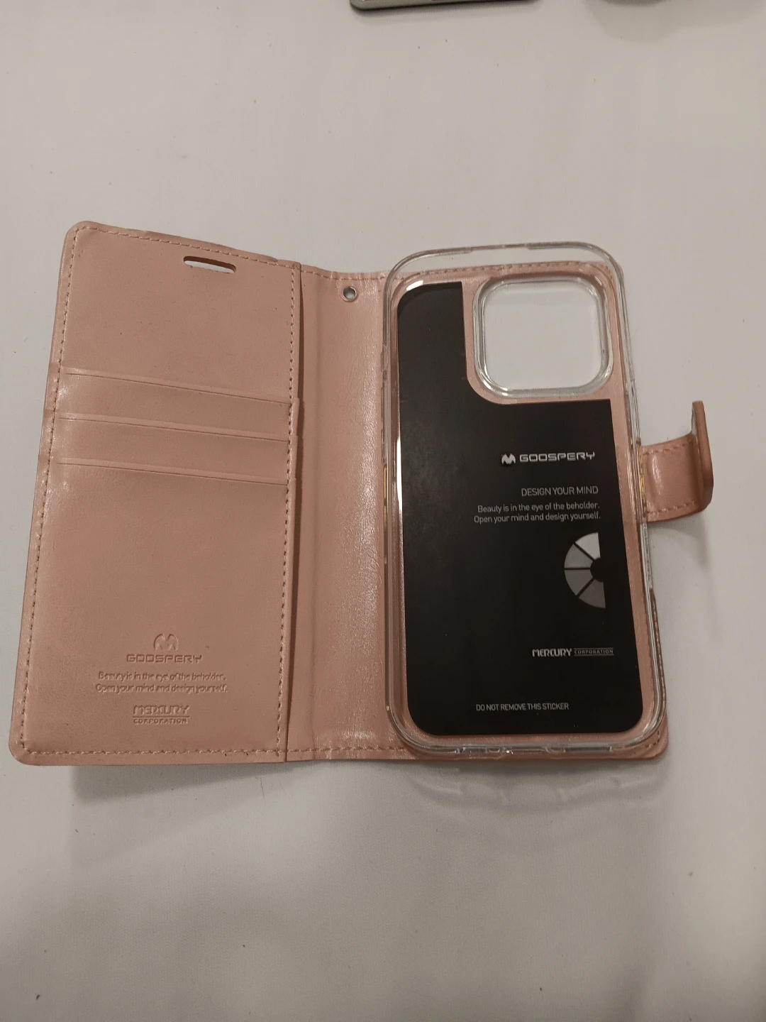 GOOSPERY Pink Faux Leather Wallet Phone Case - photo 2
