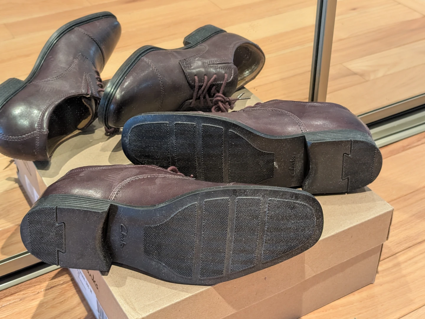Clarks Collection Brand New Men's Burgundy Dress Shoes - photo 4