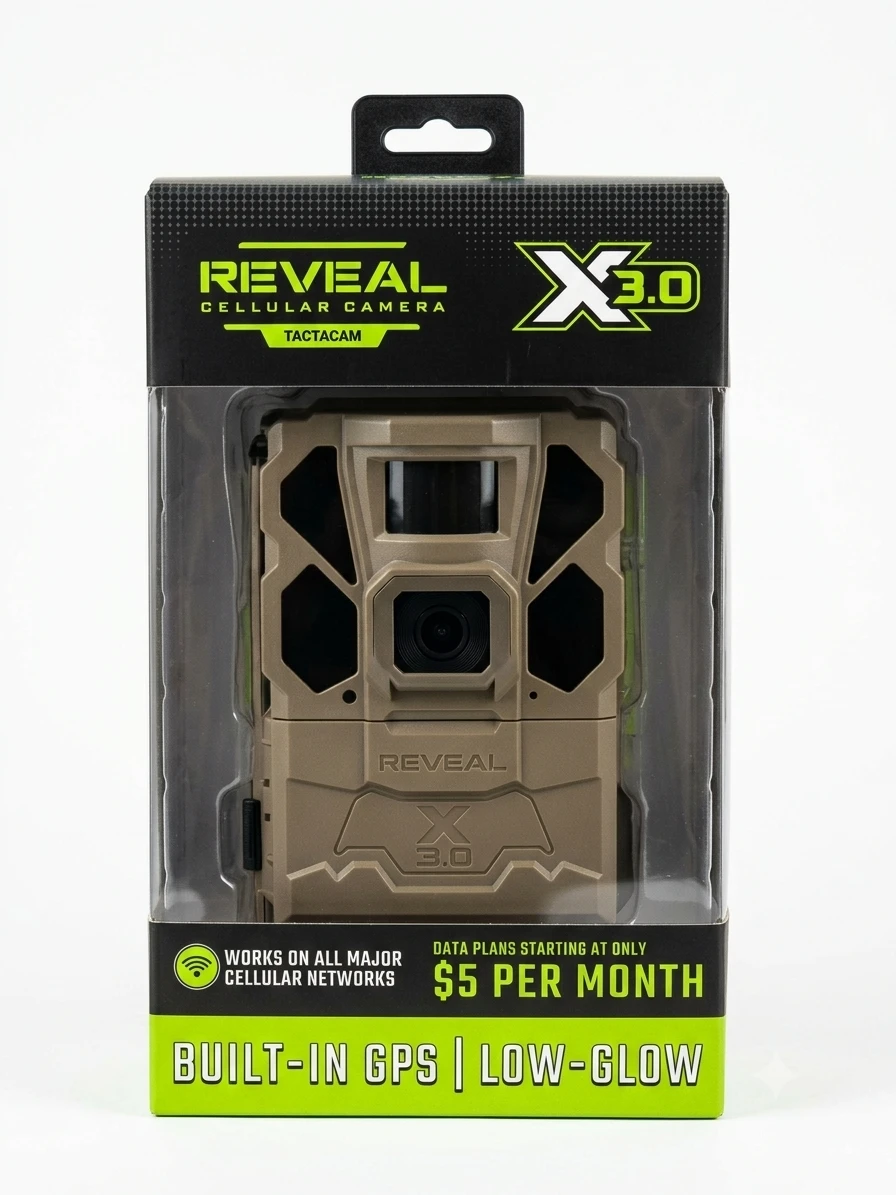 Tactacam Reveal X 3.0 Cellular Trail Camera – Brand New!
