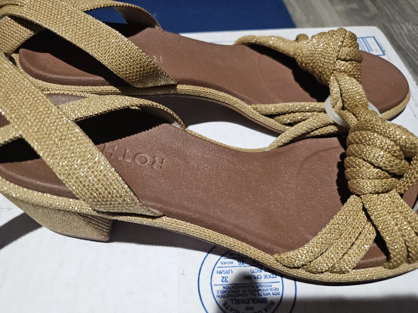 Rothys Gold Glitter Sandals - photo 3