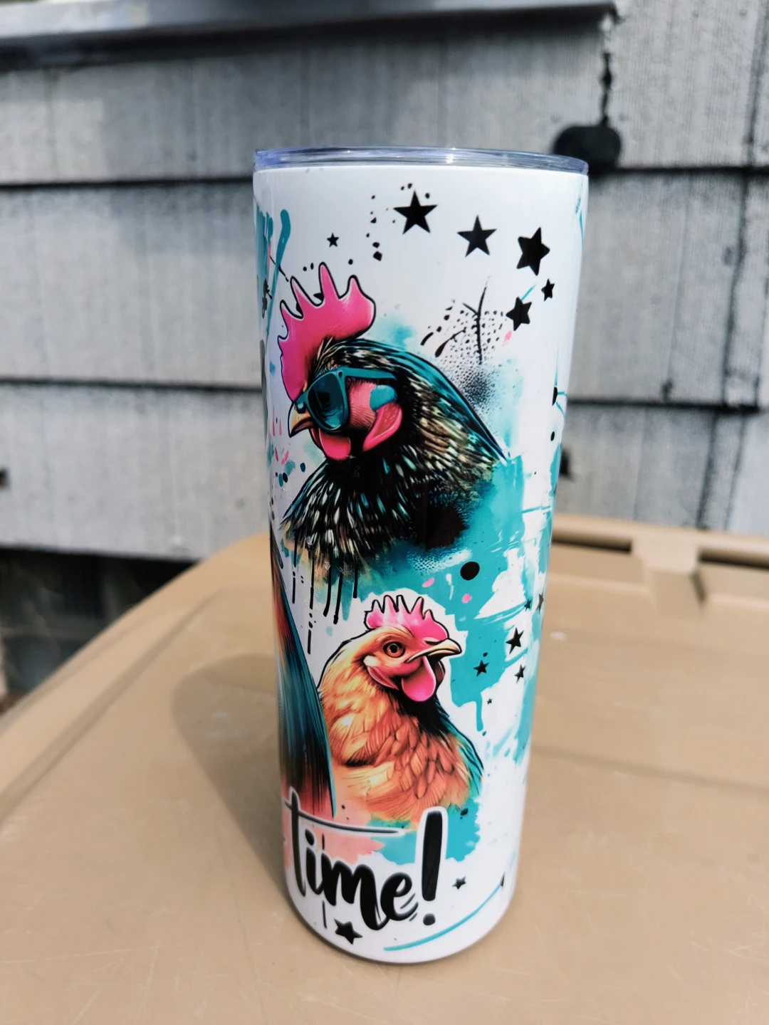 Rooster Chicken Tumbler 8 1/4 tall - photo 4