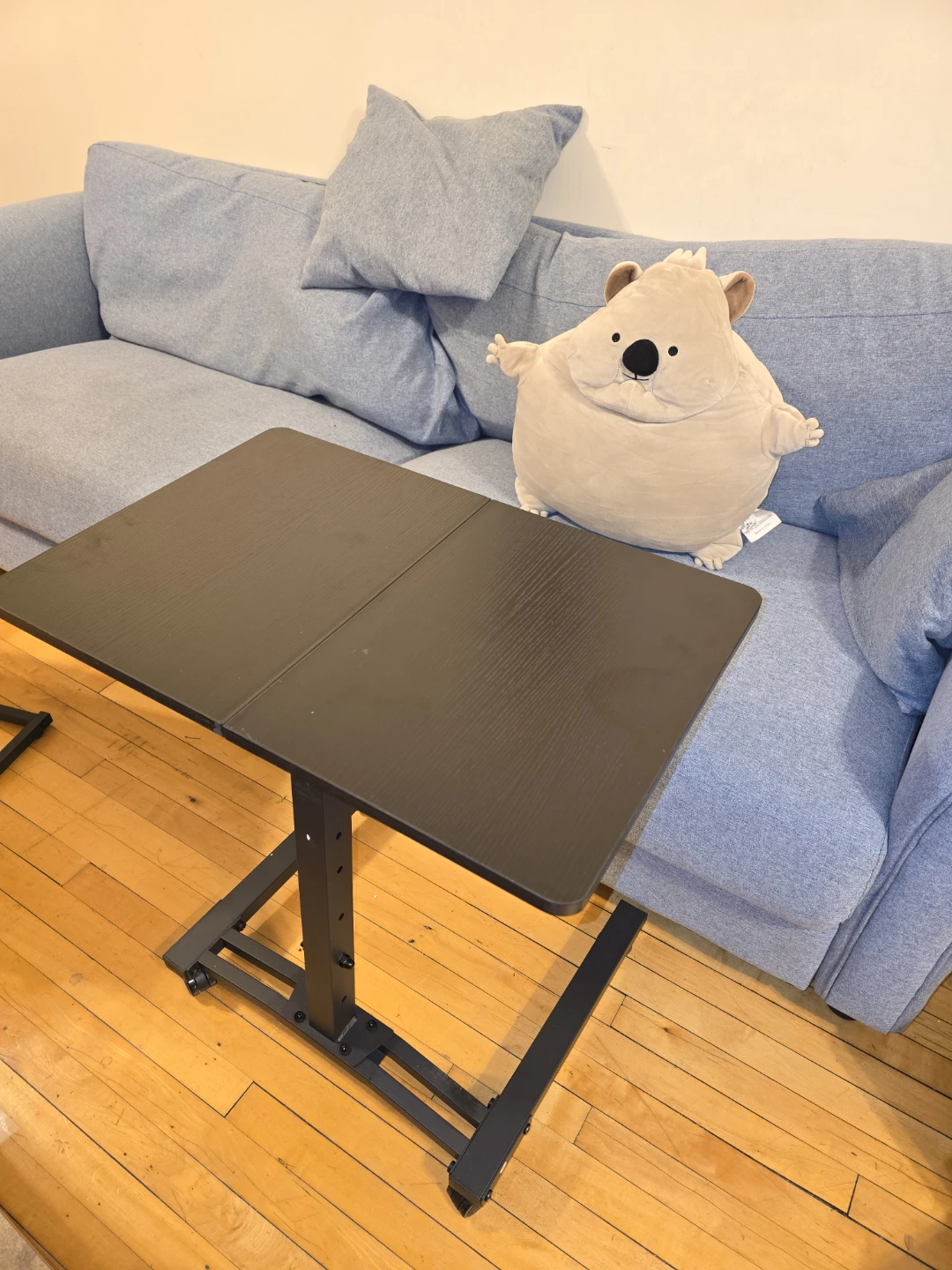 Adjustable Rolling Bedside Table