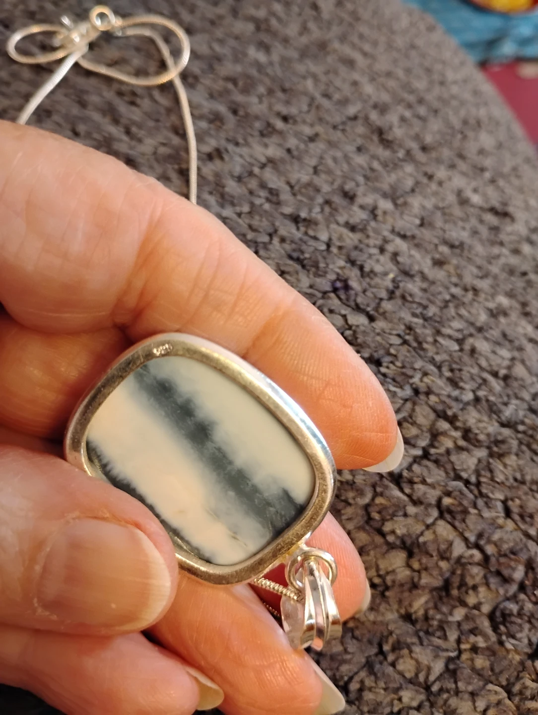 Sterling Silver Banded Agate  Necklace - photo 3