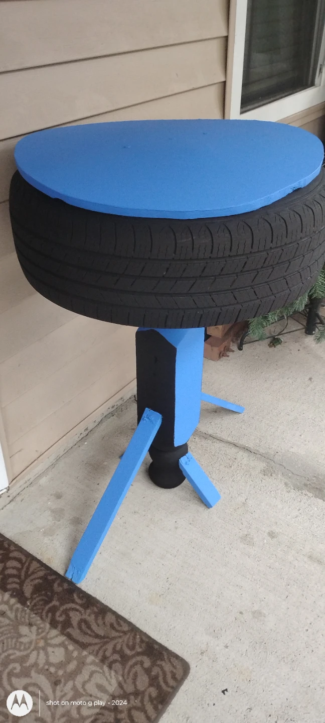 Tire outdoor table