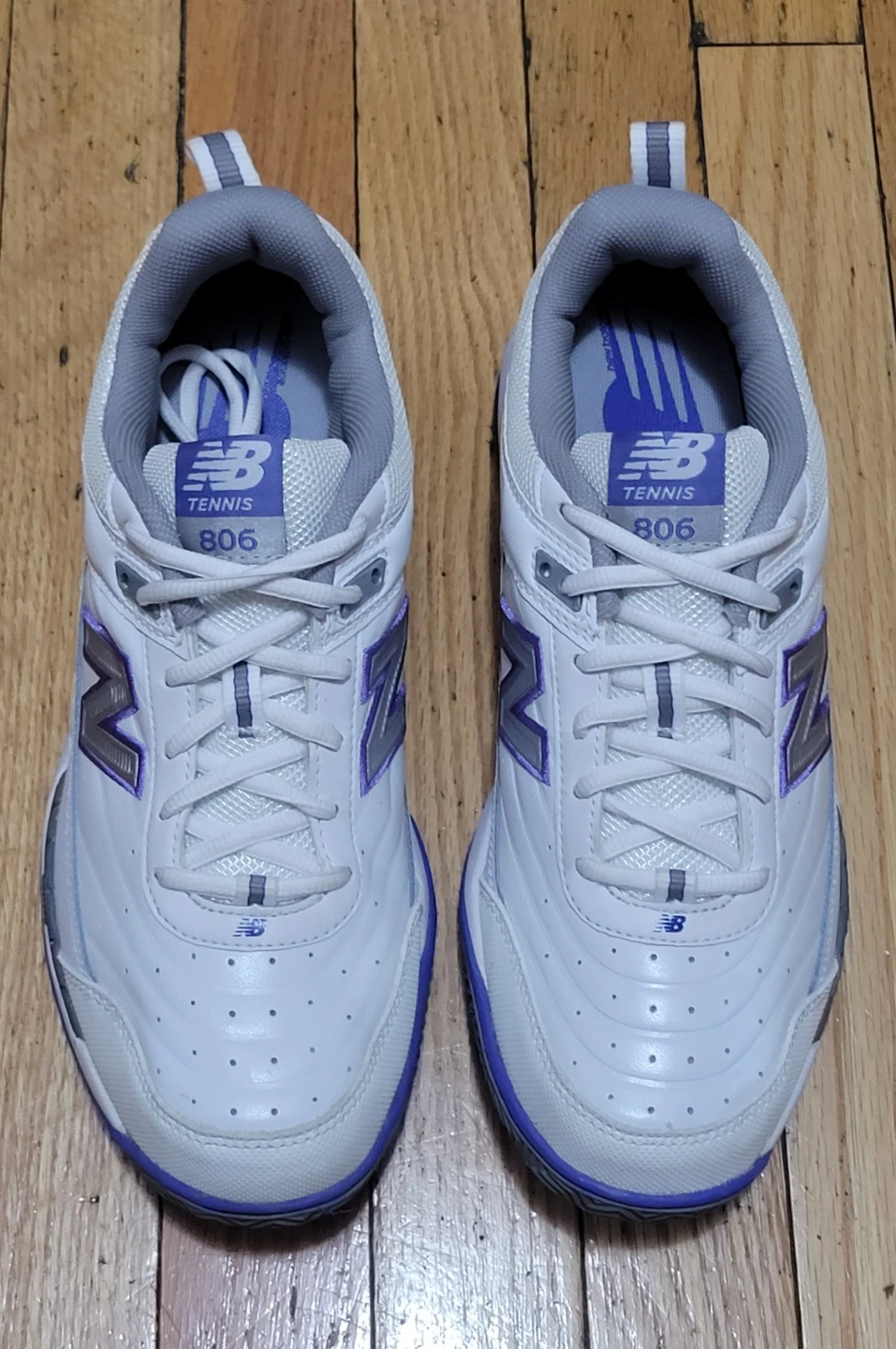 New Balance 806 Tennis Shoes White/Purple Size 10.5 - photo 2
