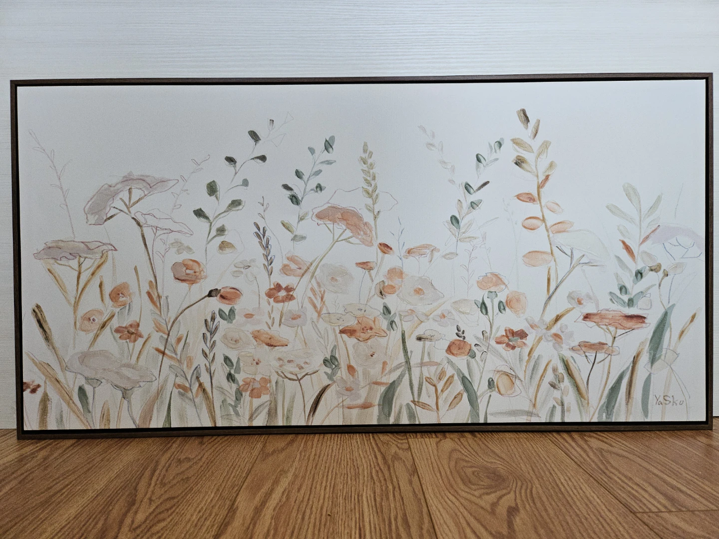 Large Meadow Wildflower Framed Canvas Wall Art (YaSko)
