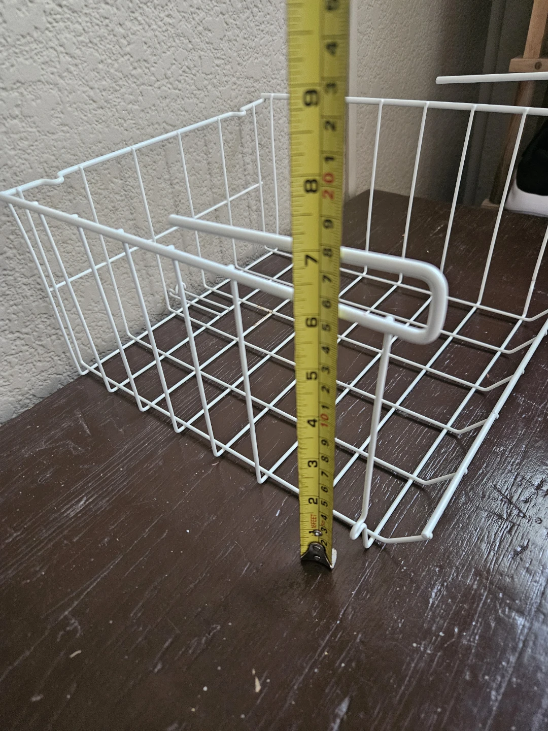 White Wire Storage Basket - photo 4
