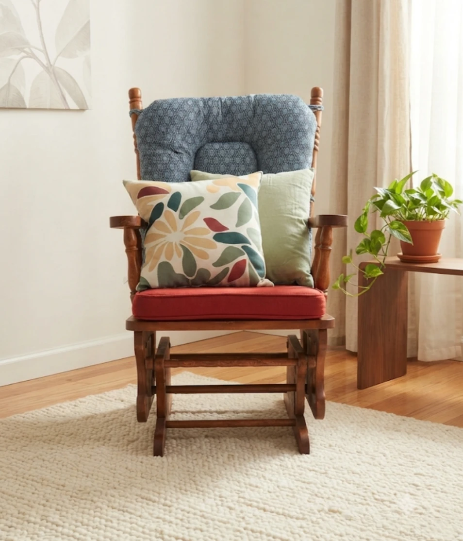 Wooden Glider Rocking Chair
