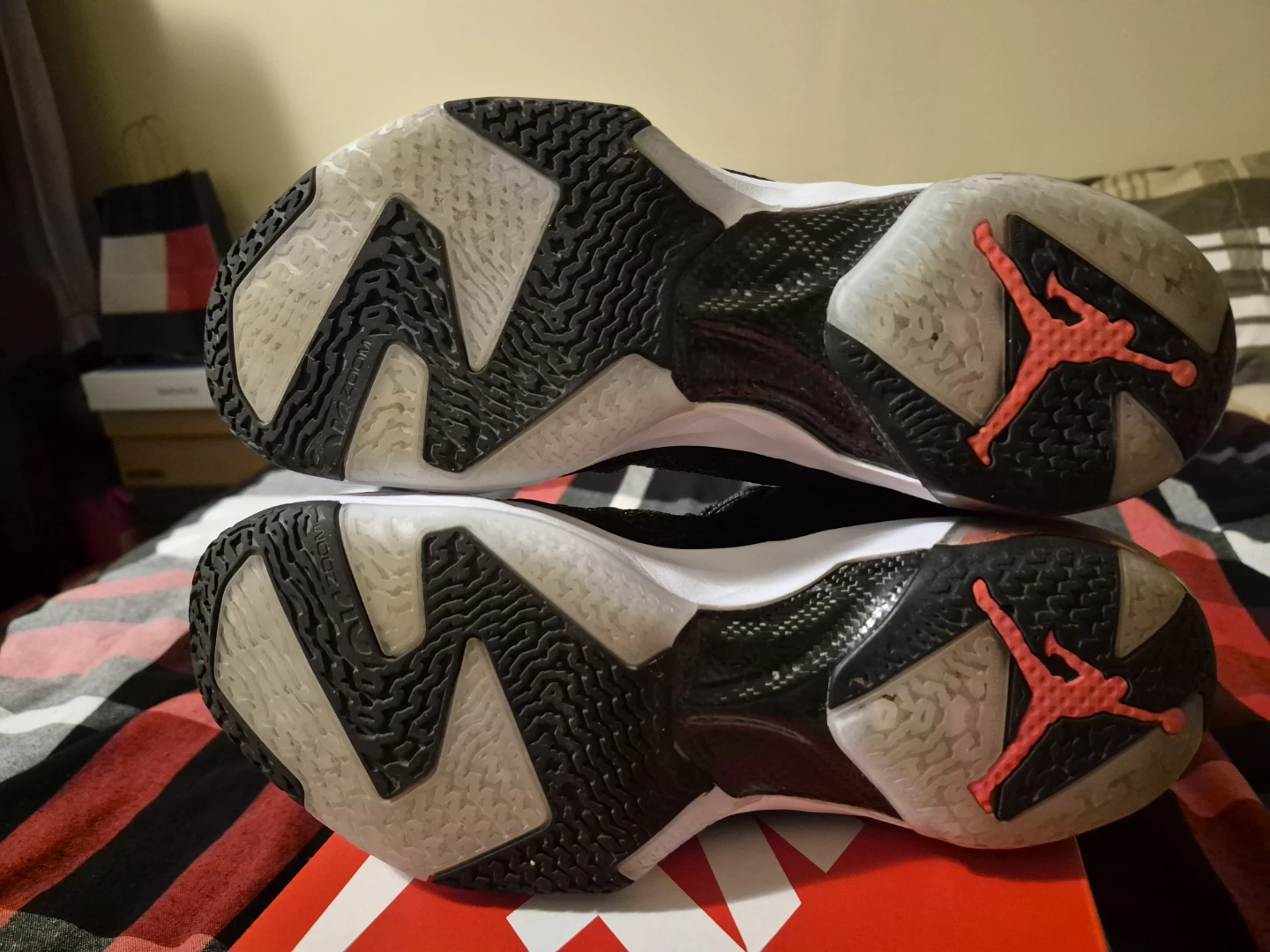 Nike Air Jordan XXXVII (Black Hot Punch) Basketball Shoes - photo 5