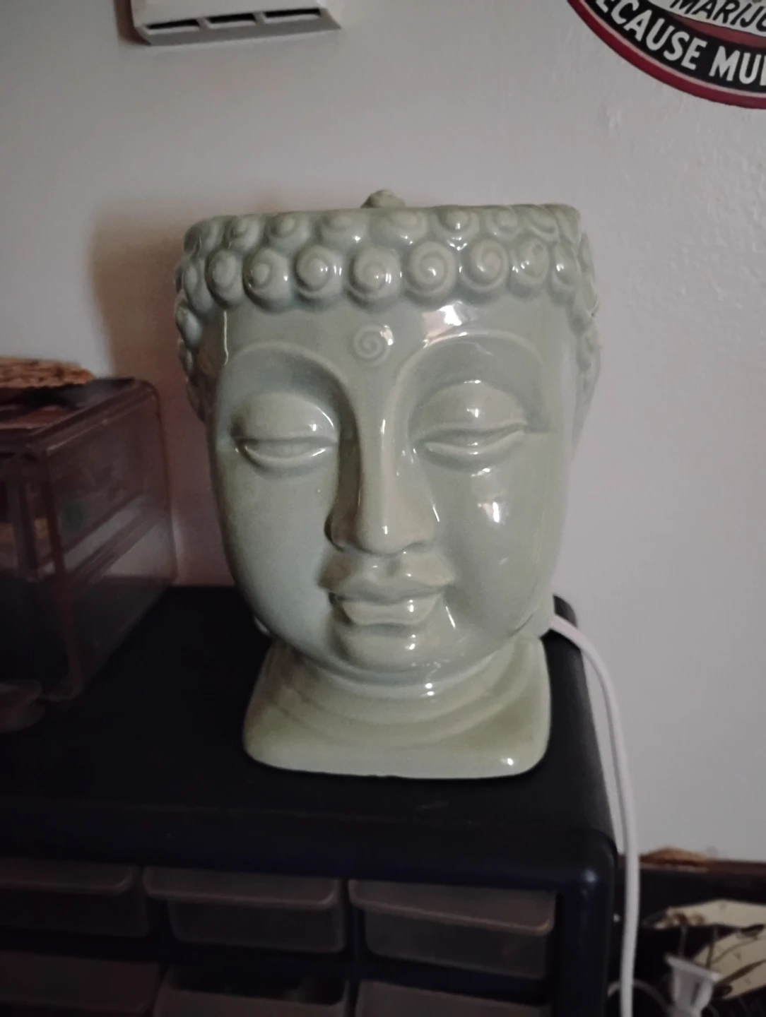 Buddha Head Scentsy Large Burner new without box