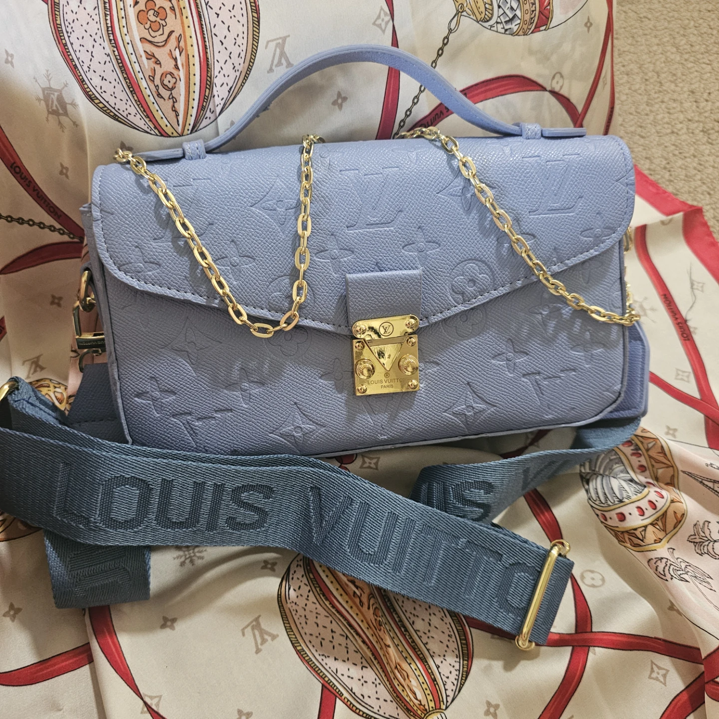 Louis Vuitton Perforated Leather Shoulder Bag - photo 2