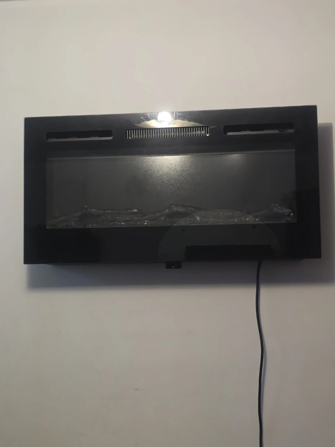 Black Electric Fireplace Insert