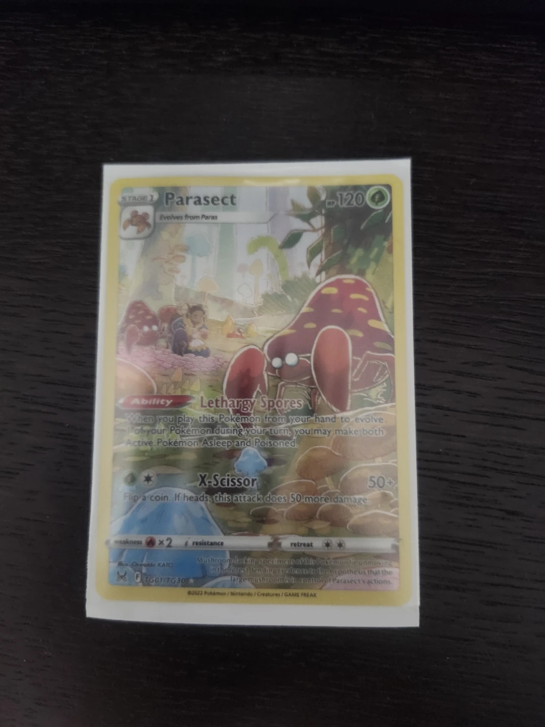 Pokemon Parasect TG01/TG30 Full Art Card