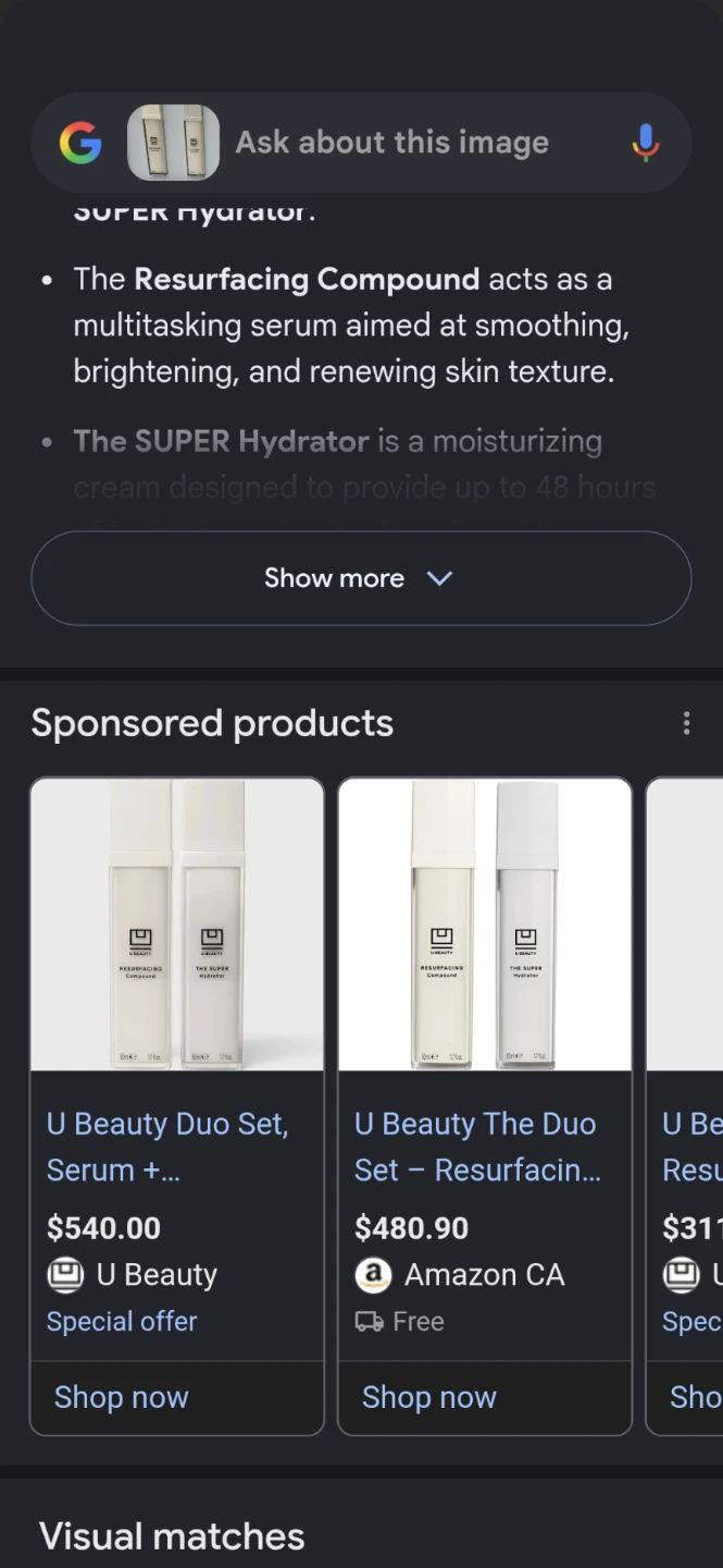 U Beauty Duo Set - Resurfacing Compound & The SUPER Hydrator