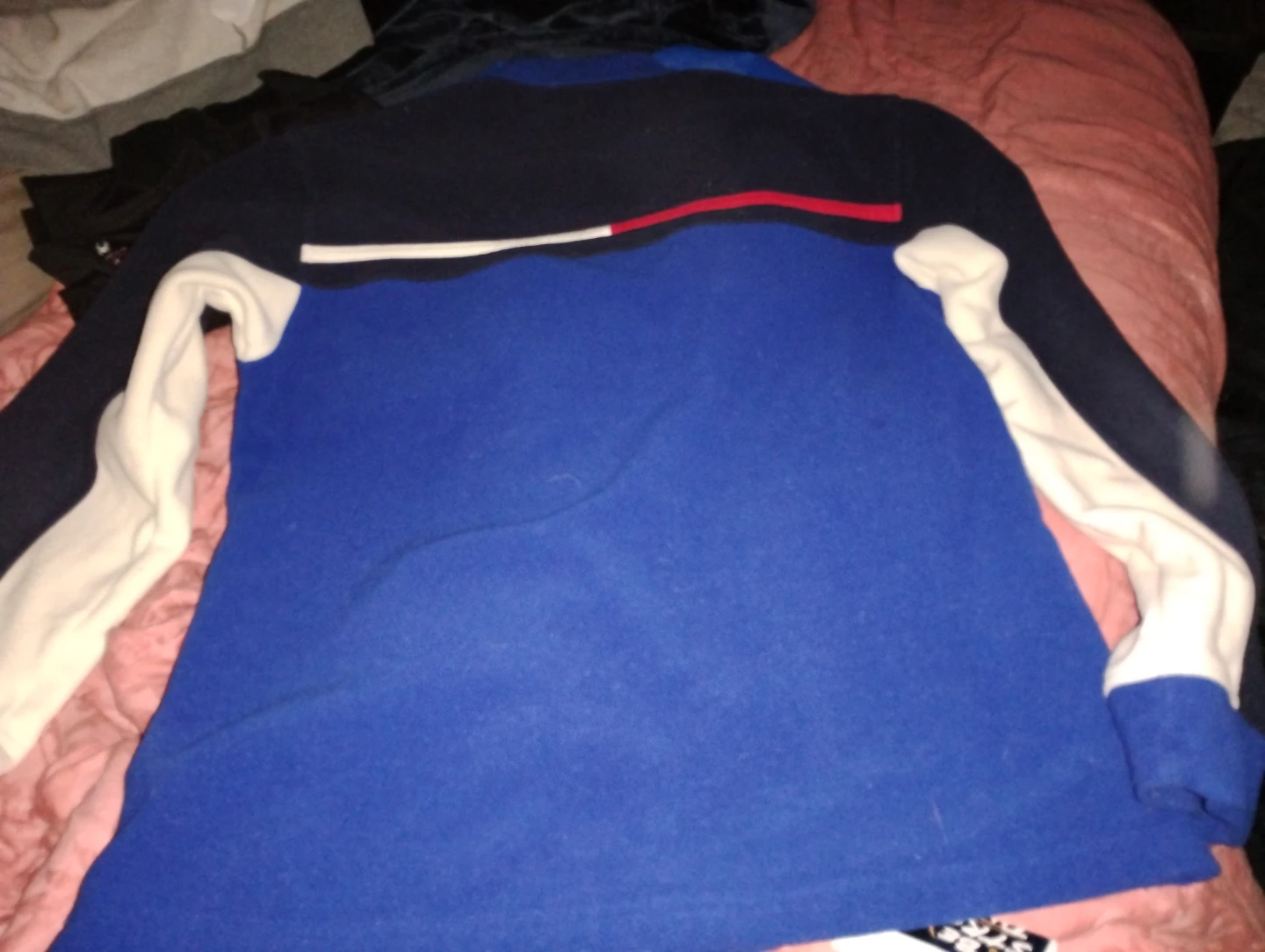 Tommy Hilfiger Fleece Jacket - Blue/Black - Size M - photo 2