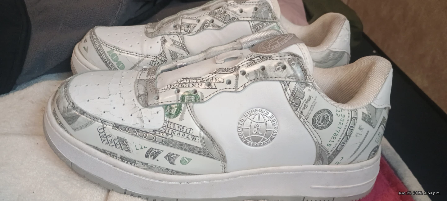 Air Force 1 '07 White Money Print - photo 4