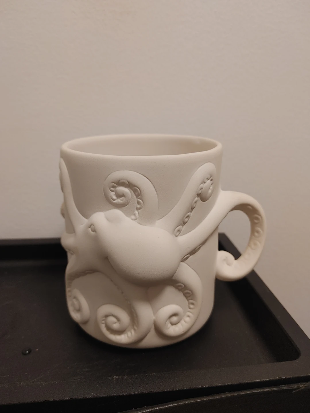 White Ceramic Octopus Mug New