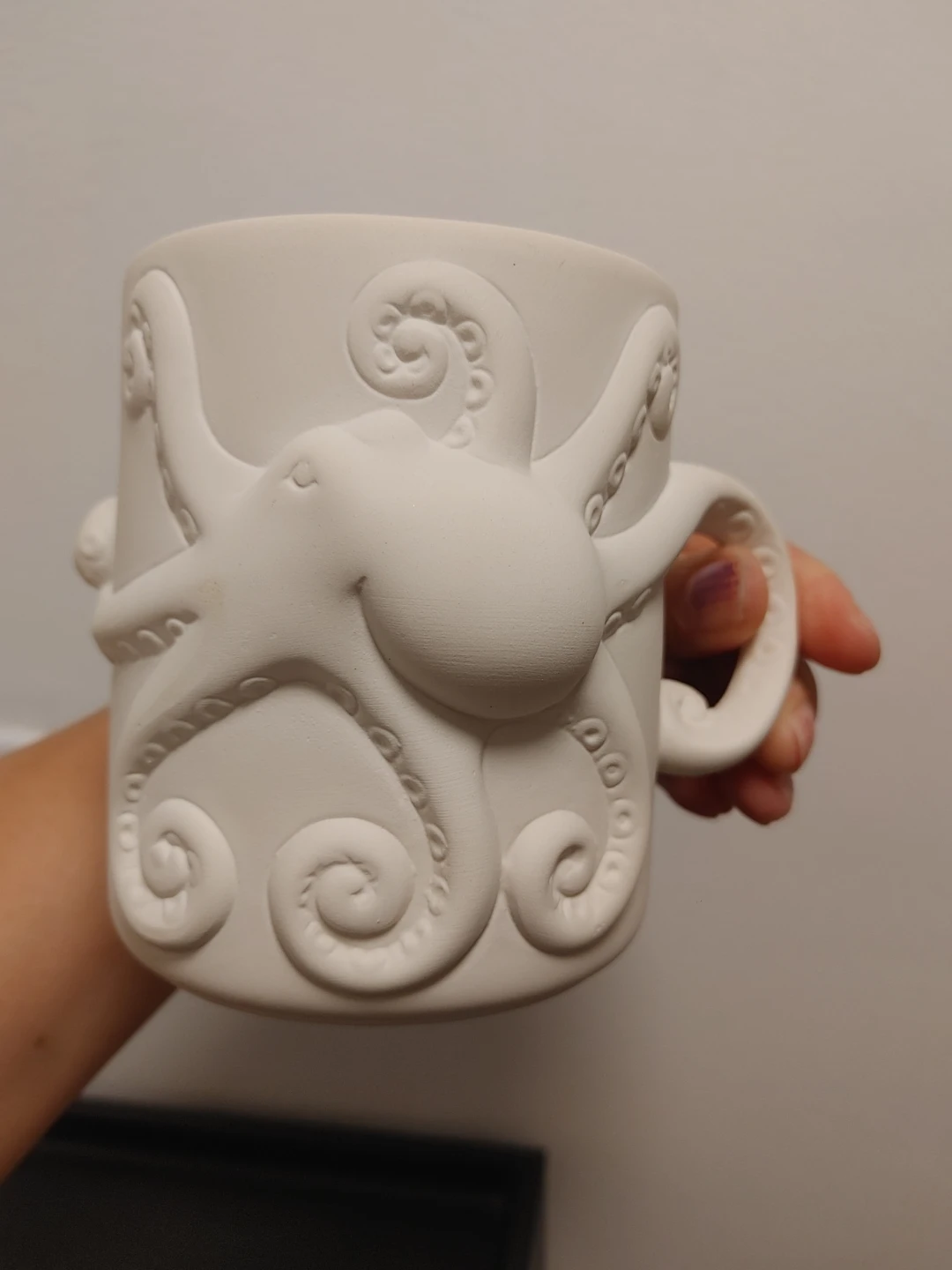 White Ceramic Octopus Mug New - photo 2