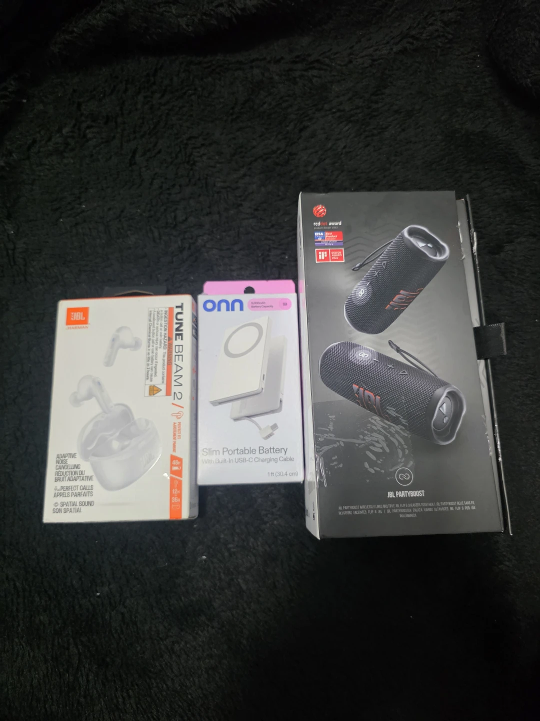JBL Tune 2 Portable Earbuds & PartyBox Speaker Bundle