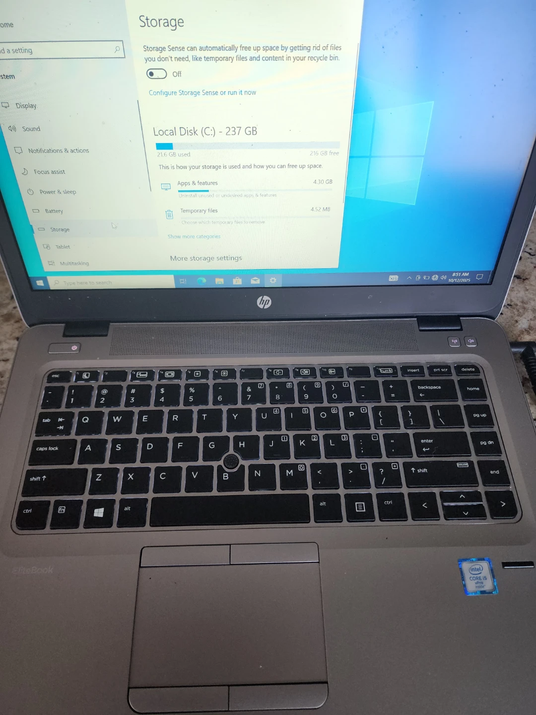 HP EliteBook Laptop - Intel Core i5 - photo 3