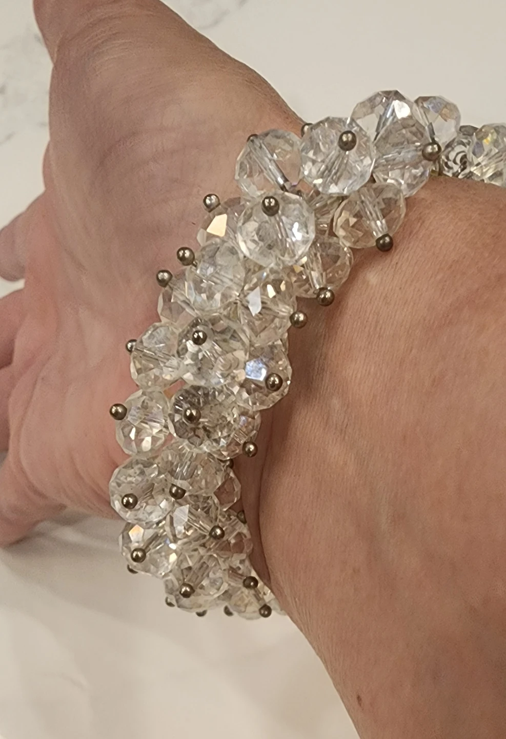 Vintage Crystal Bead Bracelet - photo 3